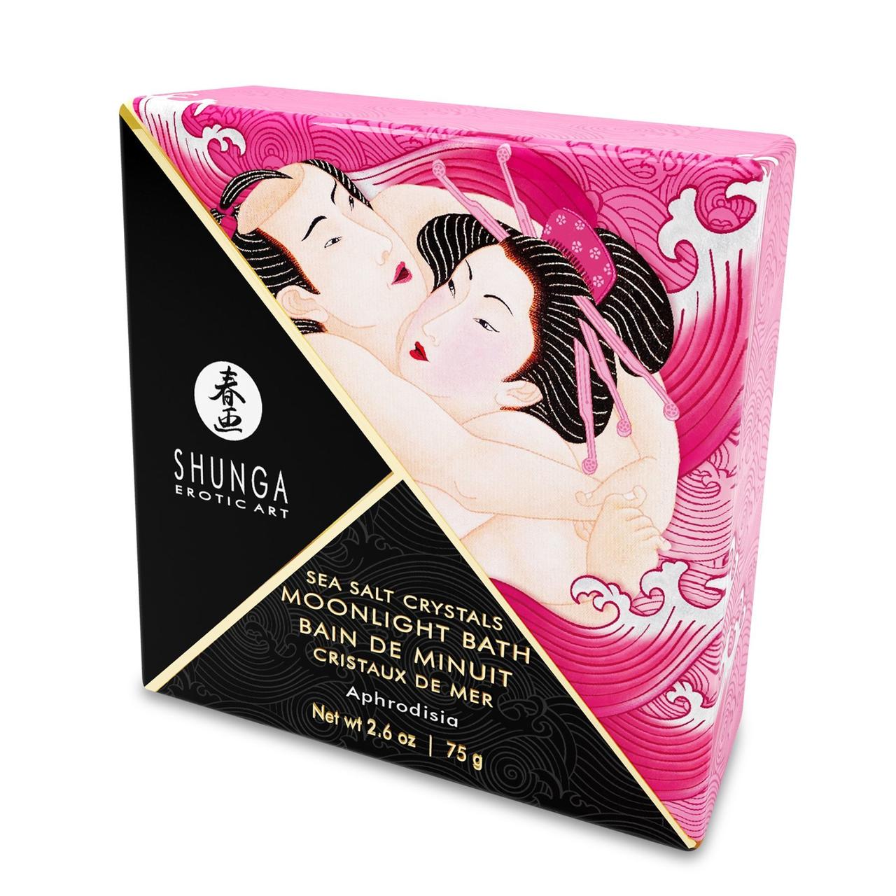 

Соль для ванны Shunga Moonlight Bath - Aphrodisia (75 мл), соль Мертвого моря, аромамасла