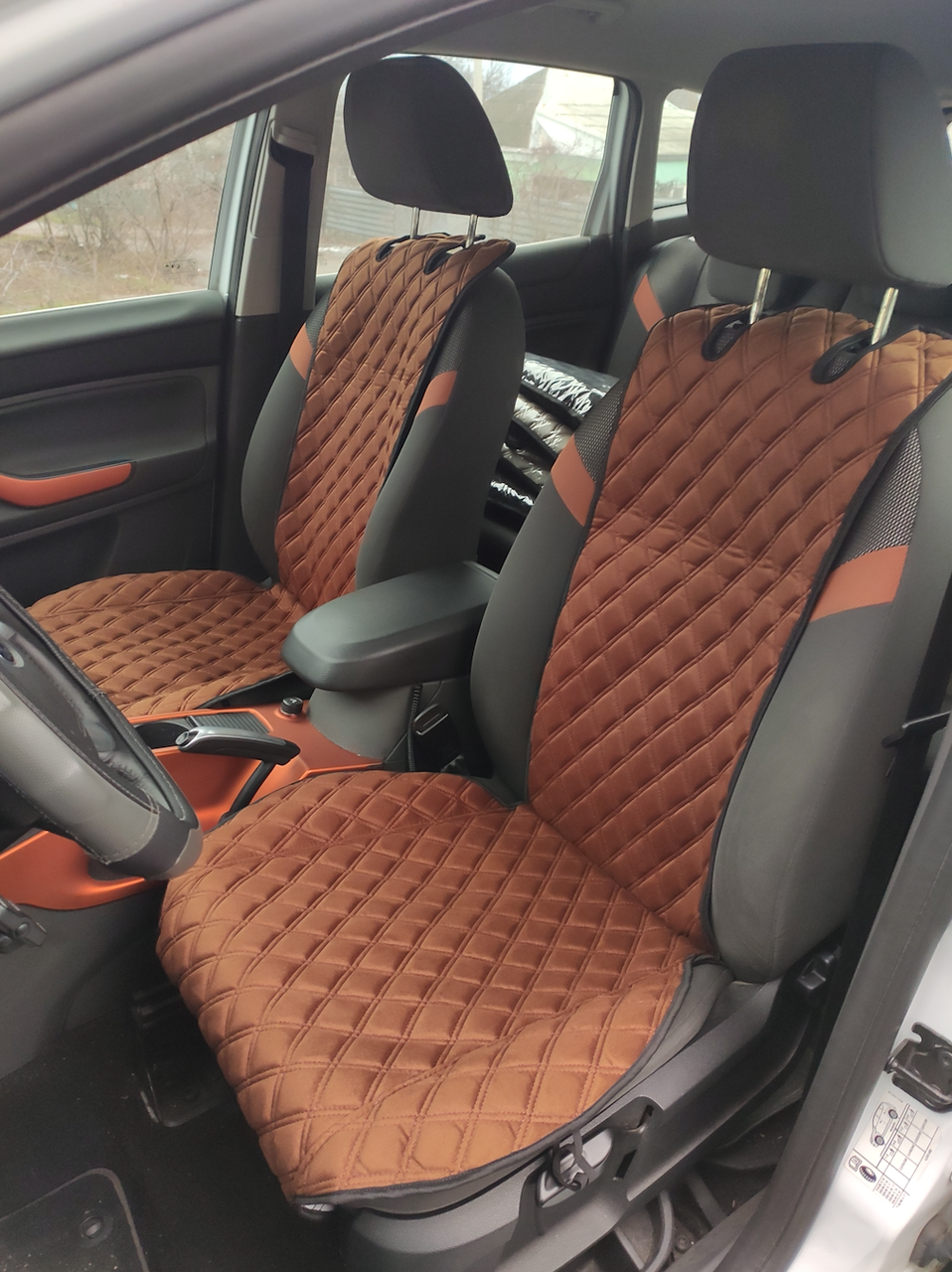 

Накидки из эко-замши (передние) на сиденья Chevrolet Bolt 2016+