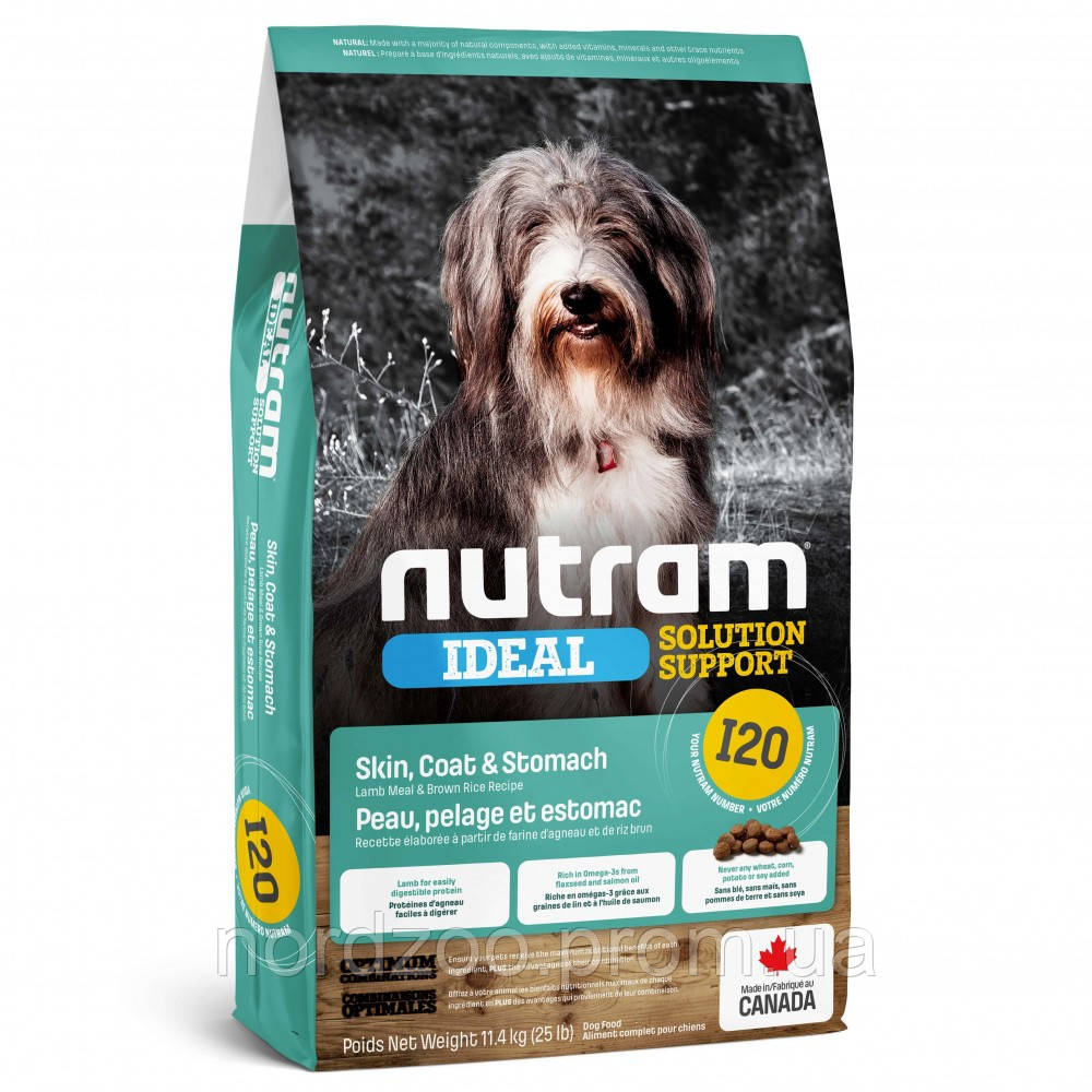 

Сухой корм для взрослых собак - Nutram (нутрам) I20 Ideal Solution Support Sensitive Skin, Coat & Stomach Dog 20