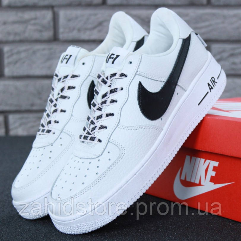 

Мужские кроссовки в стиле Nike Air Force 1 Low, кожа, белый, Вьетнам