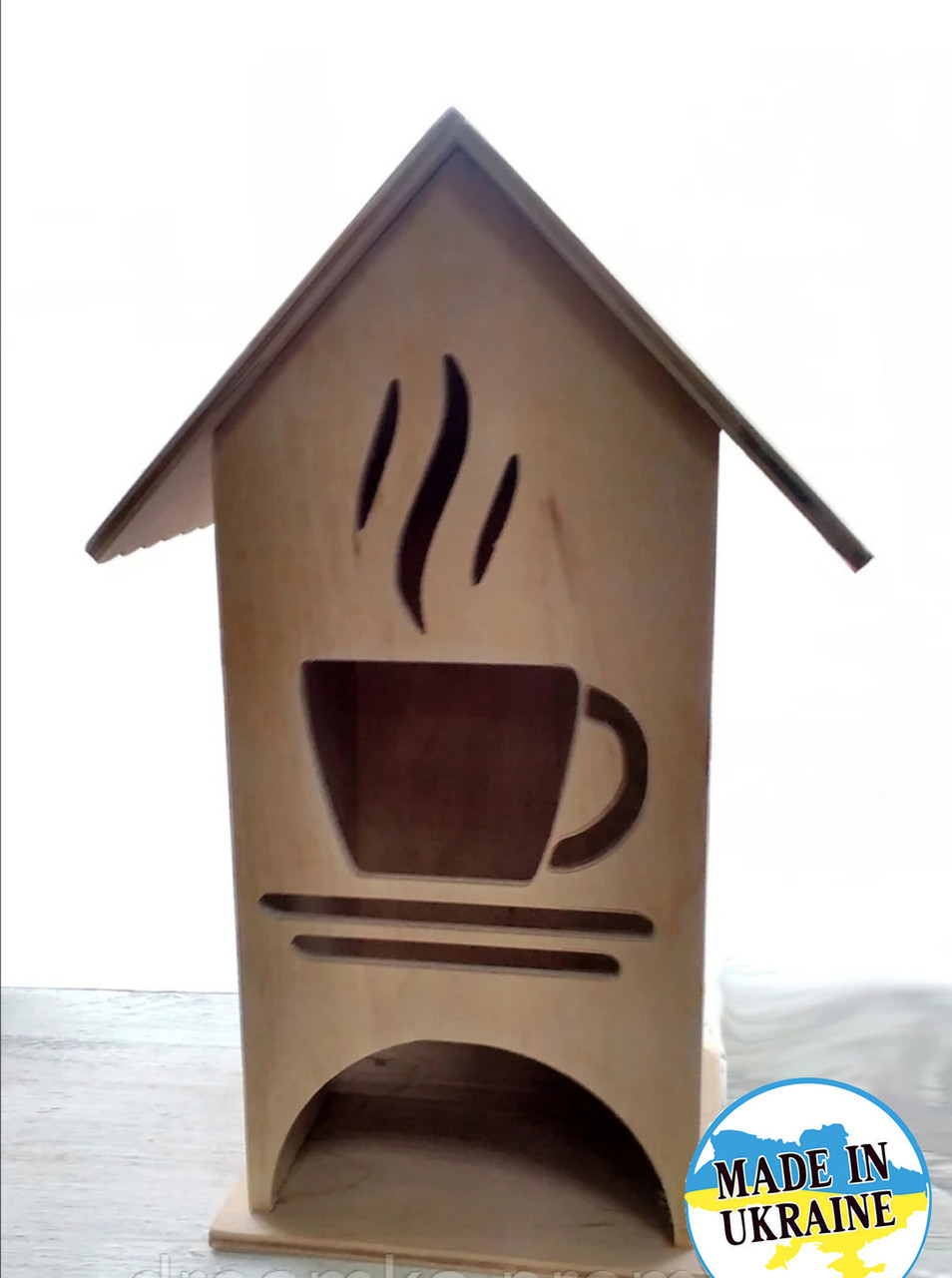 Чайный домик деревянный для пакетиков  "Чашечка чая"