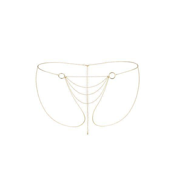 

Цепочка трусики Bijoux Indiscrets Magnifique Bikini Chain - Gold, украшение на тело