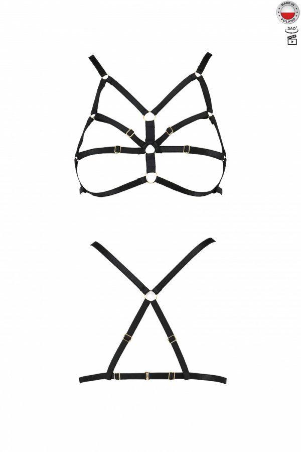 

Бюстгальтер-стрепы ARMANDA BRA black L/XL - Passion Exclusive