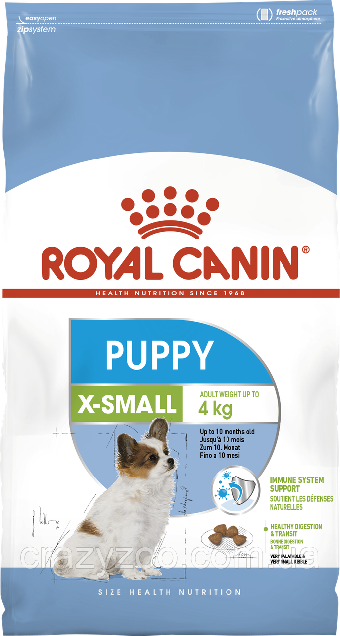 

Royal Canin X-Small Junior (Корм для щенков миниатюрных пород 1,5 кг)