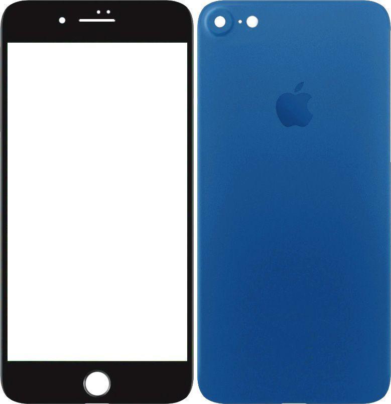 

Защитное стекло Toto 2,5D Full cover Tempered Glass front and back iPhone 7 Blue #I/S