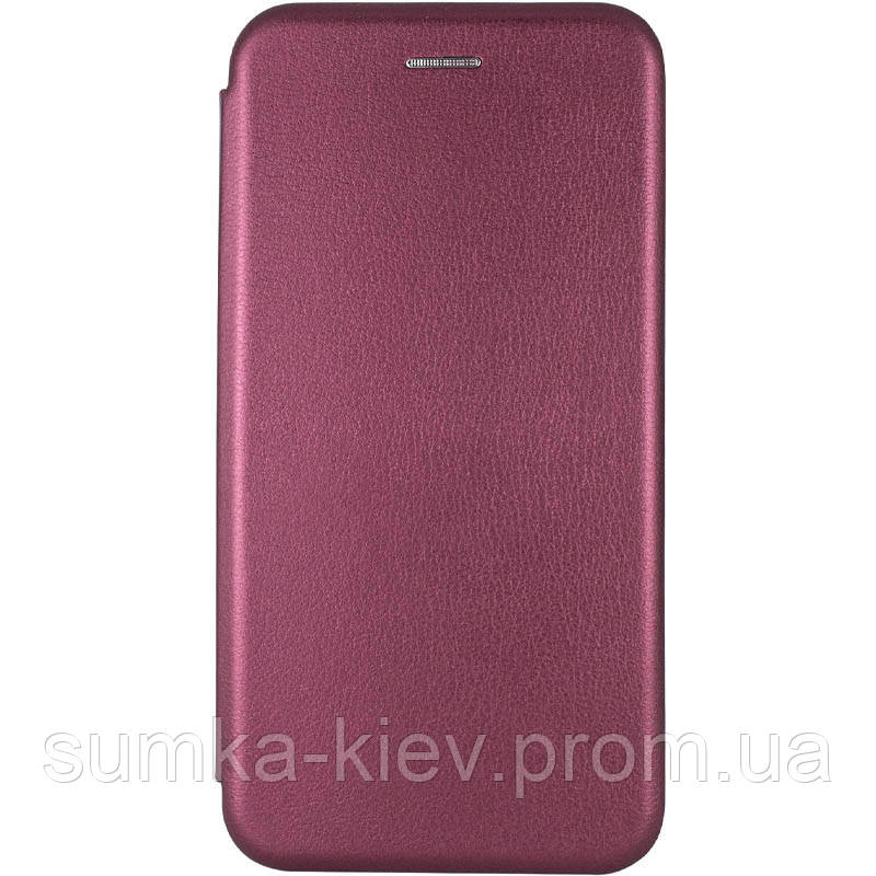 

Кожаный чехол (книжка) Classy для Samsung Galaxy A21, Бордовый