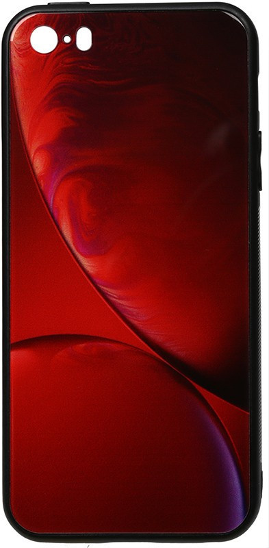 

Чехол-накладка Toto Print Glass Space Case Apple iPhone SE/5s/5 Rubin Red #I/S