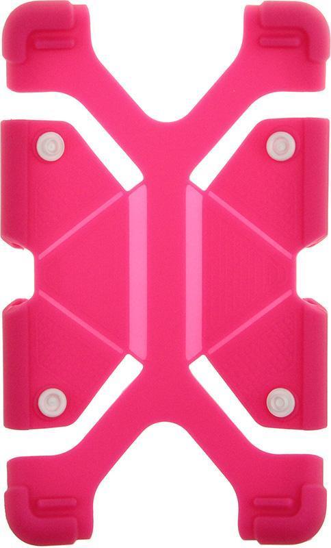 

Чехол-накладка Toto Tablet universal stand silicone case Universal 7/8 Hot Pink #I/S, Розовый