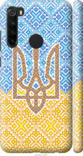 

Чехол на Xiaomi Redmi Note 8 Герб Украины 2 "2270c-1787-19631, Синий