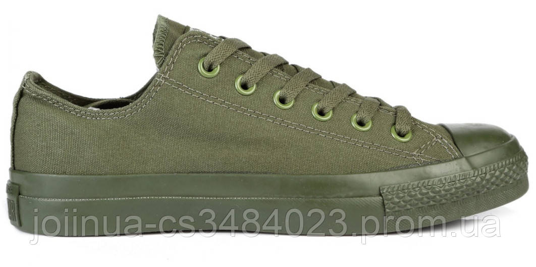 

Кеды Converse All Stars 1 Полностью зеленый, 40, Низкие, Черный