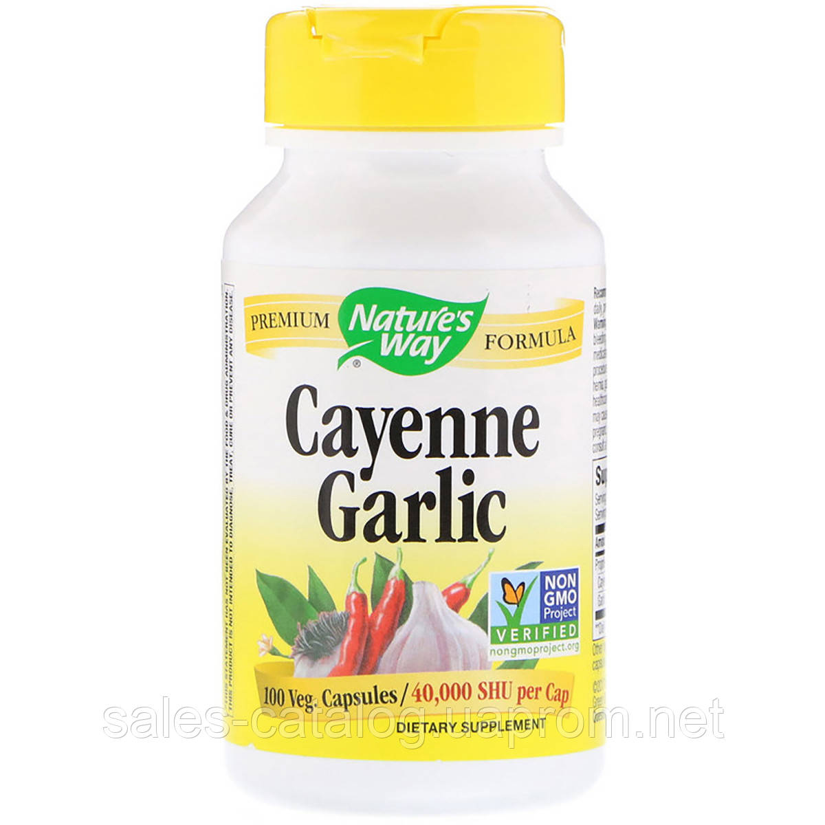 

Кайенский перец и чеснок Natures Way Cayenne Garlic 100 капсул NWY00320, КОД: 1826803