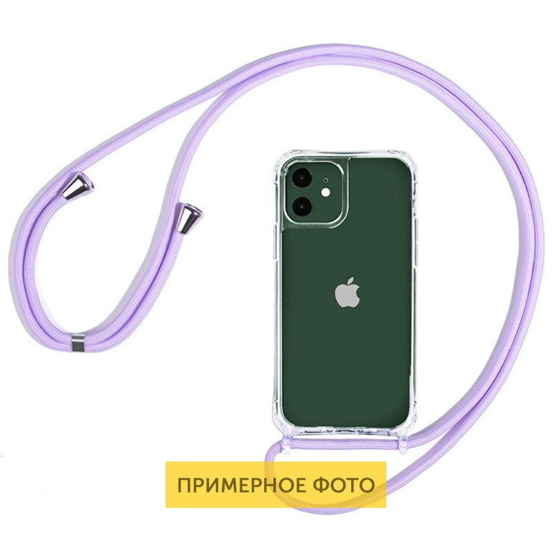 

Чехол TPU Crossbody Transparent для Apple iPhone XS Max (6.5") Сиреневый