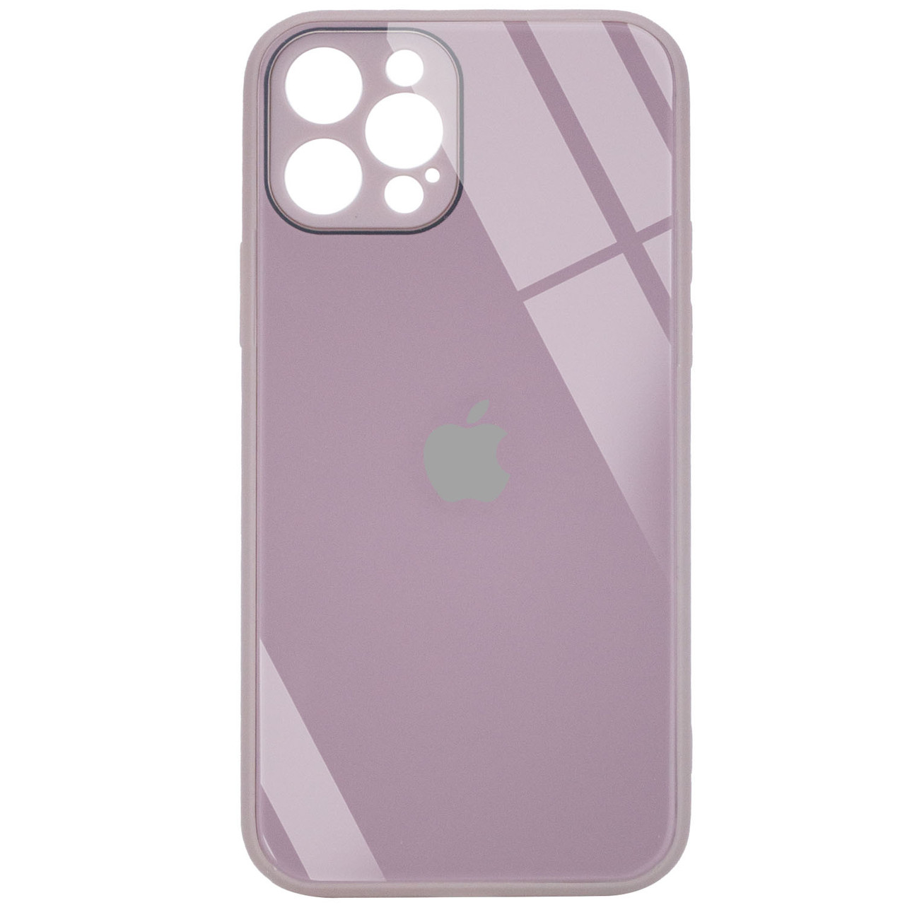 

TPU+Glass чехол GLOSSY Logo Full camera (opp) для Apple iPhone 12 Pro Max (6.7") Лиловый / Lilac Pride