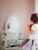 Обои виниловые на флизелине AdaWall Ada Kids метровые для девочки сердечки розовые, фото 1