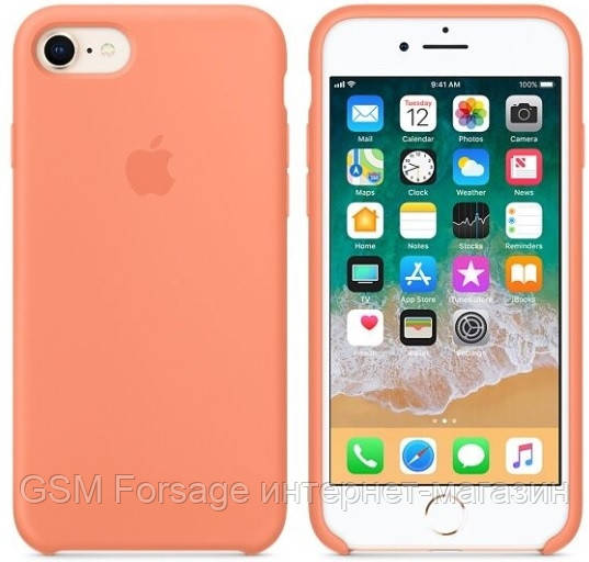 

Чехол Silicone Case для iPhone 7, iPhone 8 OR Peach