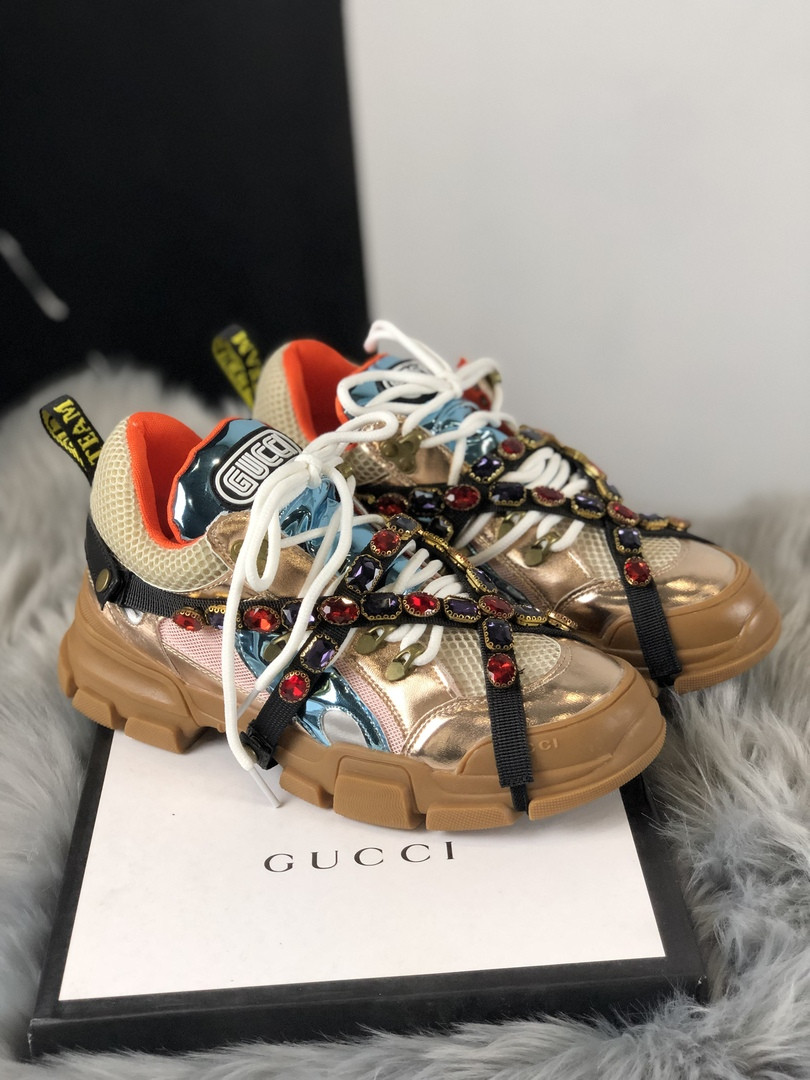 

Gucci Flashtrek Brown Beige Blue (Коричневый)