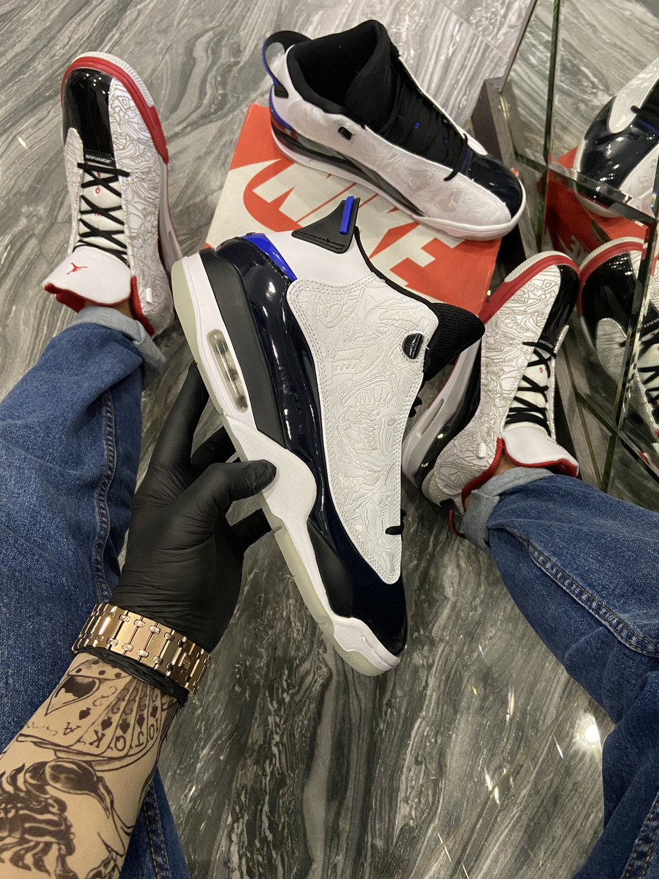 

Nike Air Jordan Dub Zero Concord (Белый)