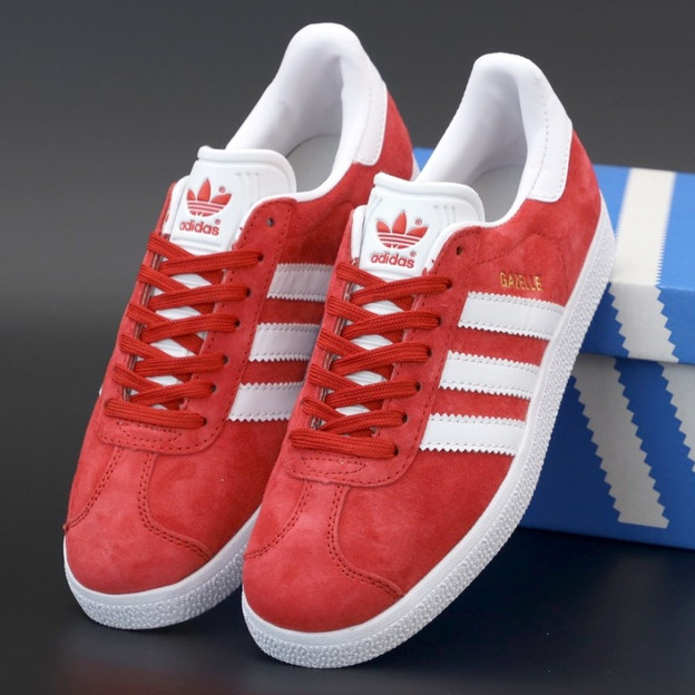 

Мужские кроссовки в стиле Adidas Gazelle OG, красный, белый, Вьетнам