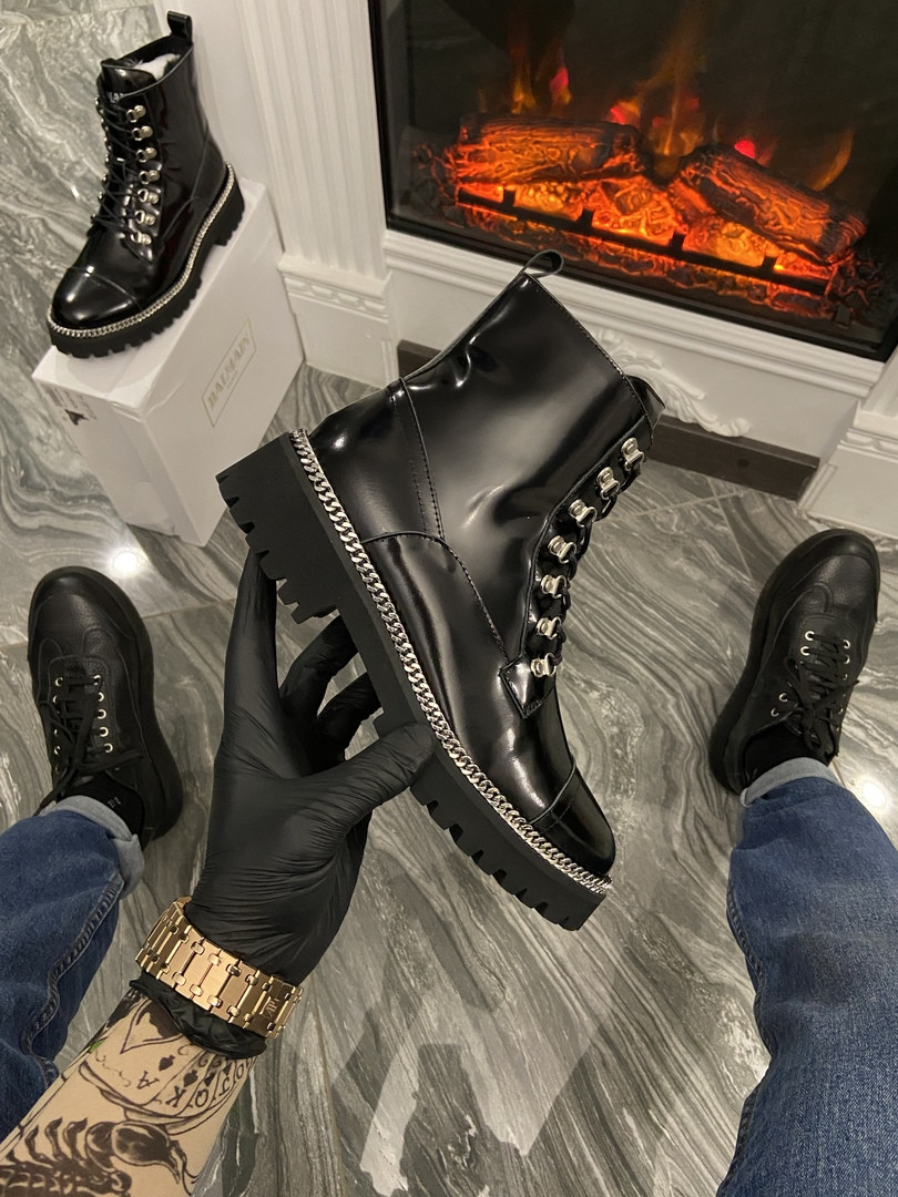 

Balmain Paris Luxury Boots (Мех) (Черный), Чёрный