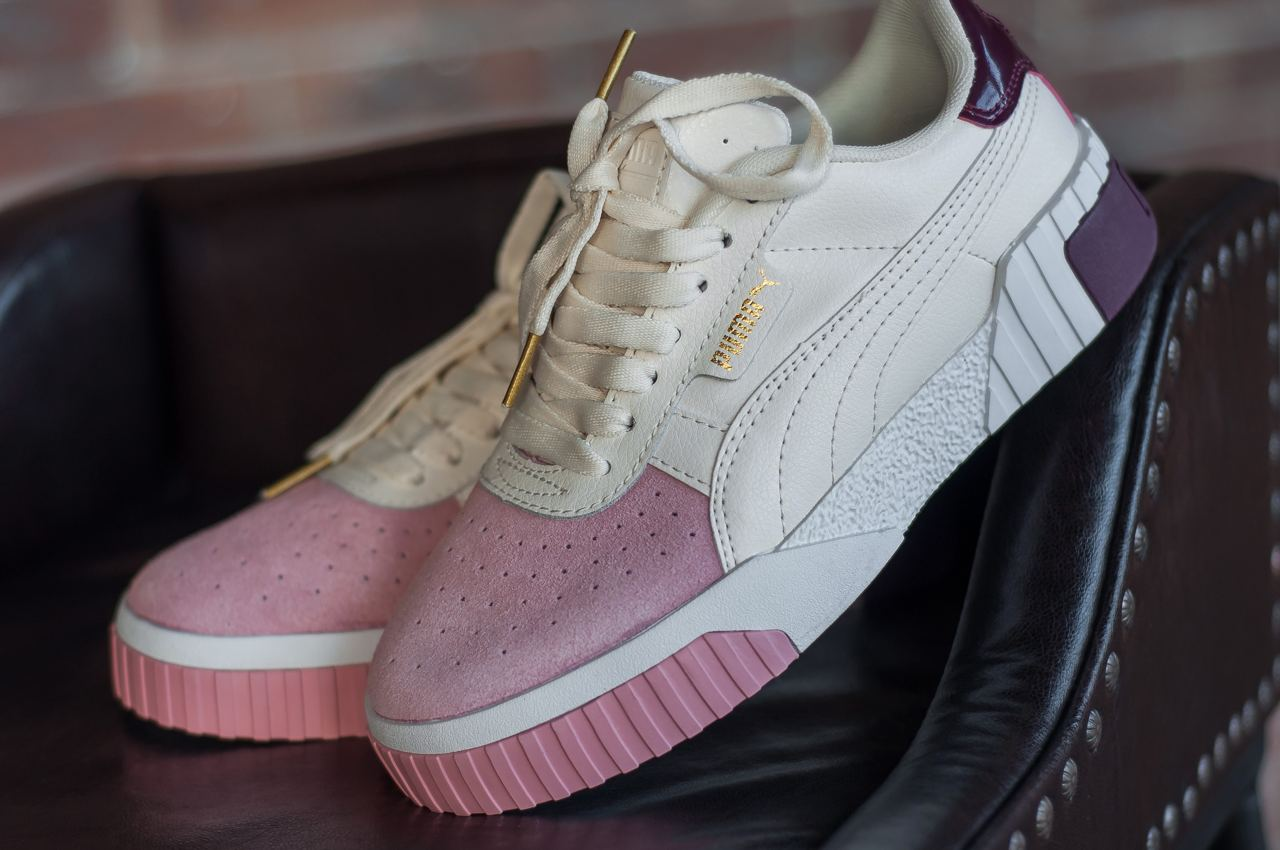 

Женские кеды кроссовки Puma Cali Rose розового цвета ПРЕМИУМ класса, Черный