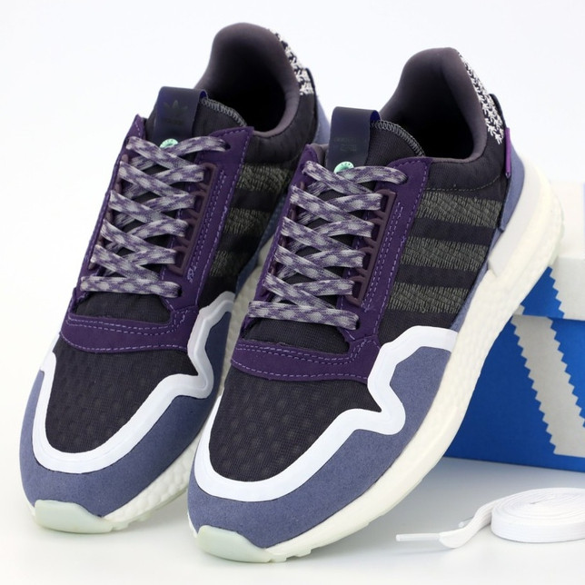 

Мужские кроссовки в стиле Adidas ZX500 RM, фиолетовый, синий, серый, Вьетнам 43