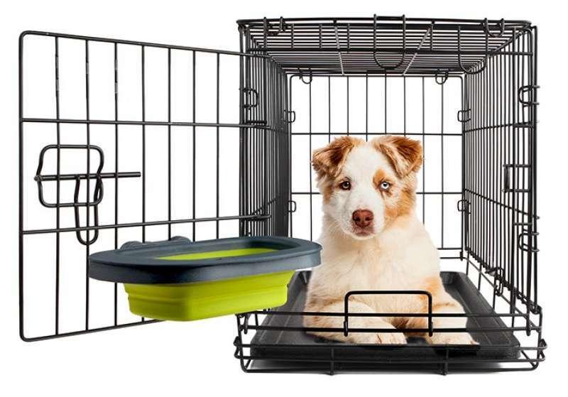 

Dexas (Дексас) Collapsible Kennel Bowl - Складная миска с креплением для клетки для собак и кошек (фиолетовый