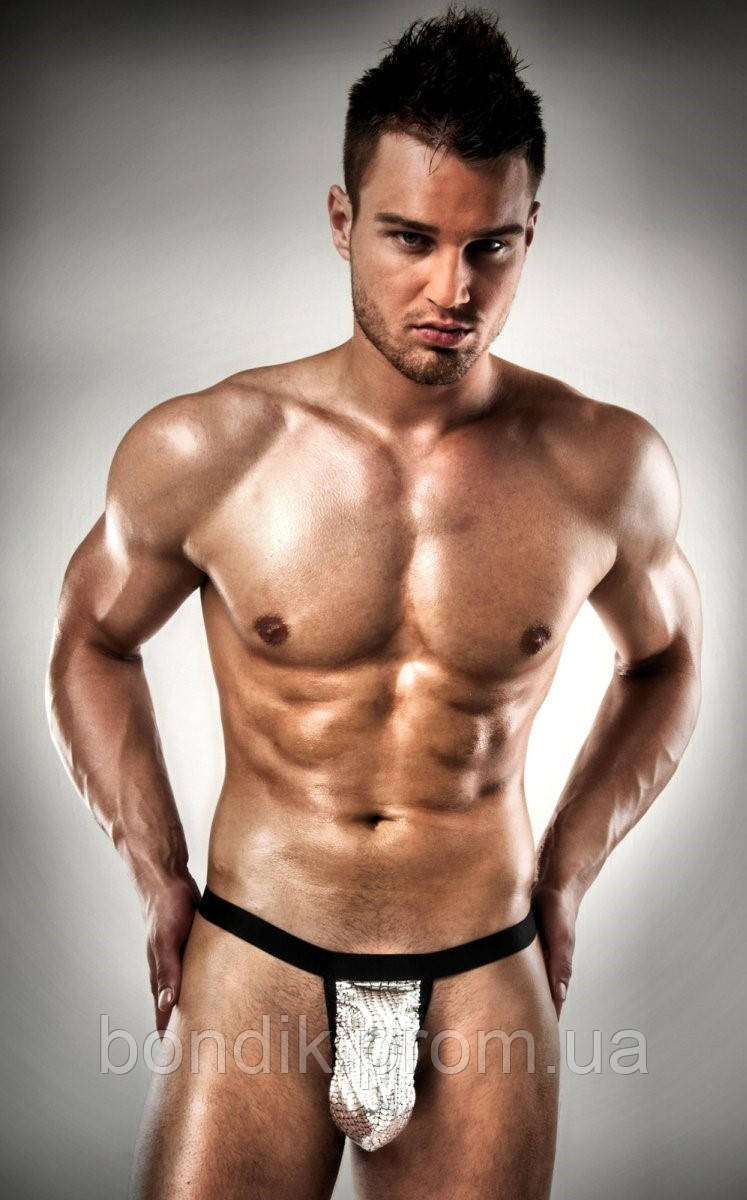 

Мужские трусы Passion 015 THONG S/M Серебро (PSM0152