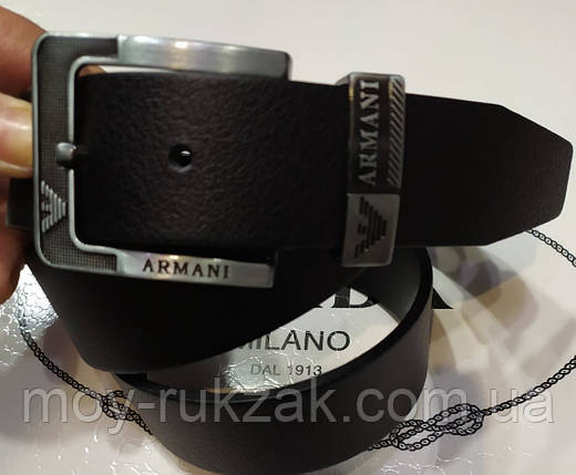 Ремінь чоловічий шкіряний Giorgio Armani ширина 40 мм. 930251, фото 2