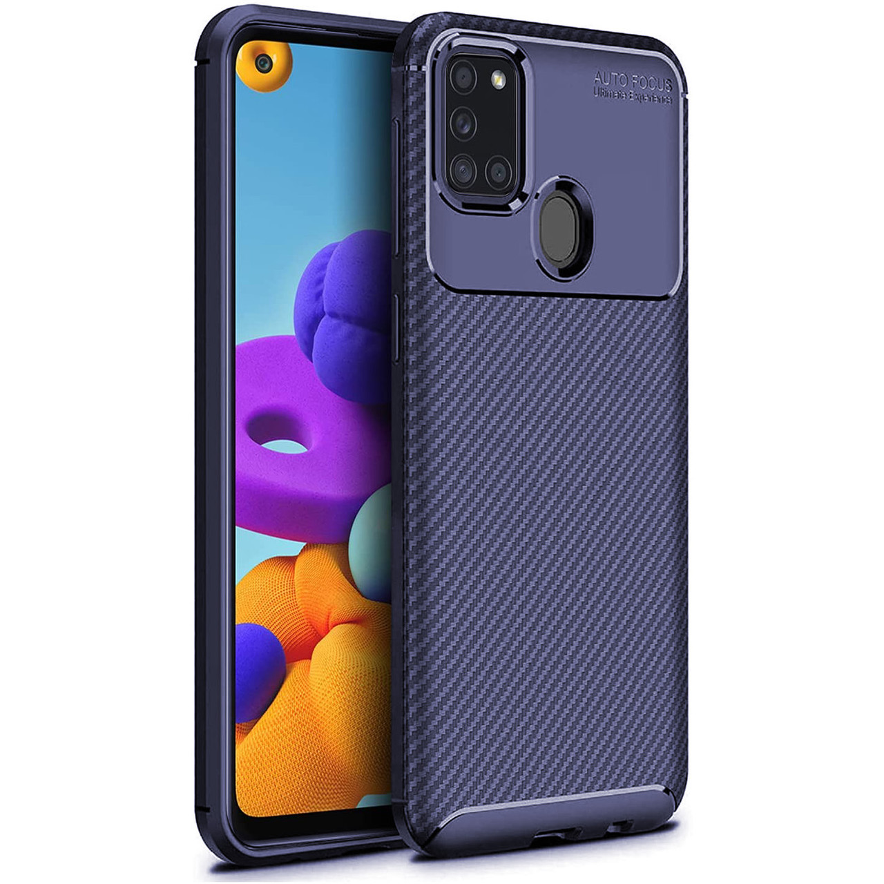 

Чехол Carbon Case для Samsung A217 Galaxy A21s Blue, Синий