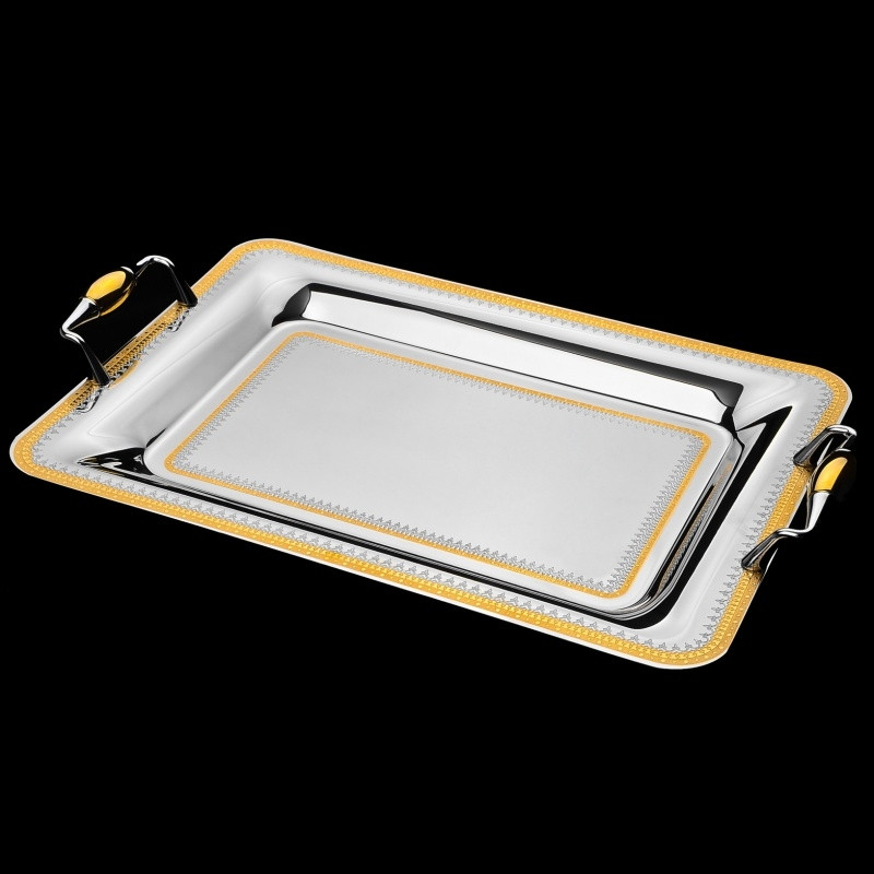 

Поднос прямоугольный 40х28cm G Триест NGD110TRAY, Серебристый