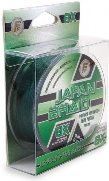 

Шнур рыболовный Lineaeffe FF Japan Braid 8X 135 м/150 yds 0.20 мм 13 кг Moss Green, Зеленый