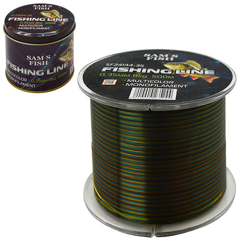 

Леска Sams Fish Fishing Line SF24145-30 1000 м х 0.3 мм в металлической банке, Темно-зеленый