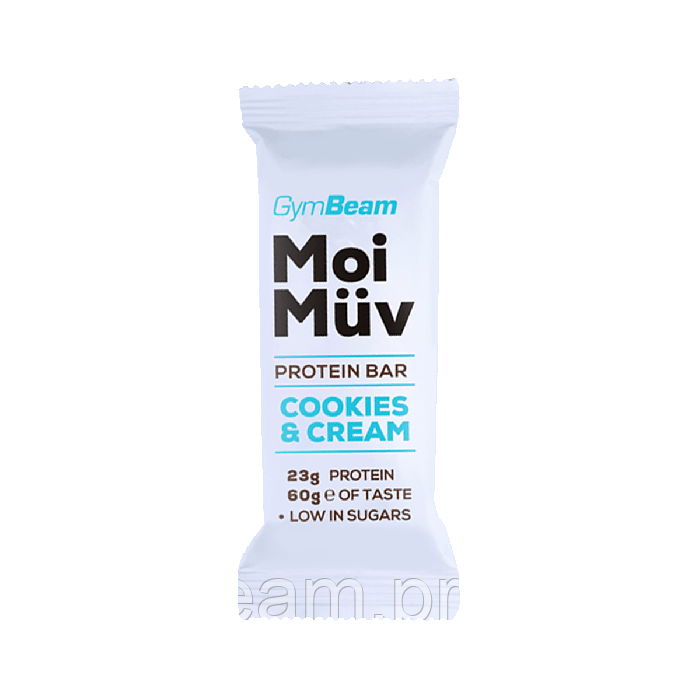 

Упаковка протеиновых батончиков GymBeam MoiMüv 24 x 60 г cookies cream (8588007570068)