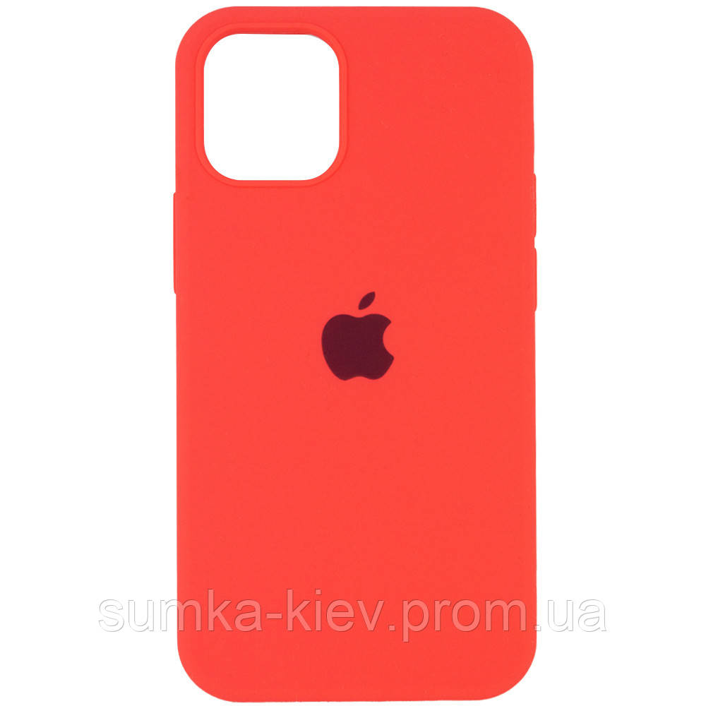 

Чехол Silicone Case Full Protective (AA) для Apple iPhone 12 Pro Max (6.7, Арбузный / watermelon red