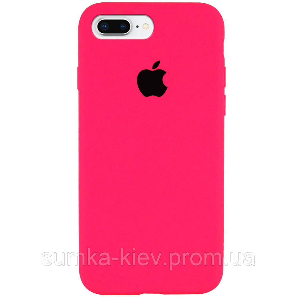 

Чехол Silicone Case Full Protective (AA) для Apple iPhone 7 plus / 8 plus (5.5, Розовый / barbie pink