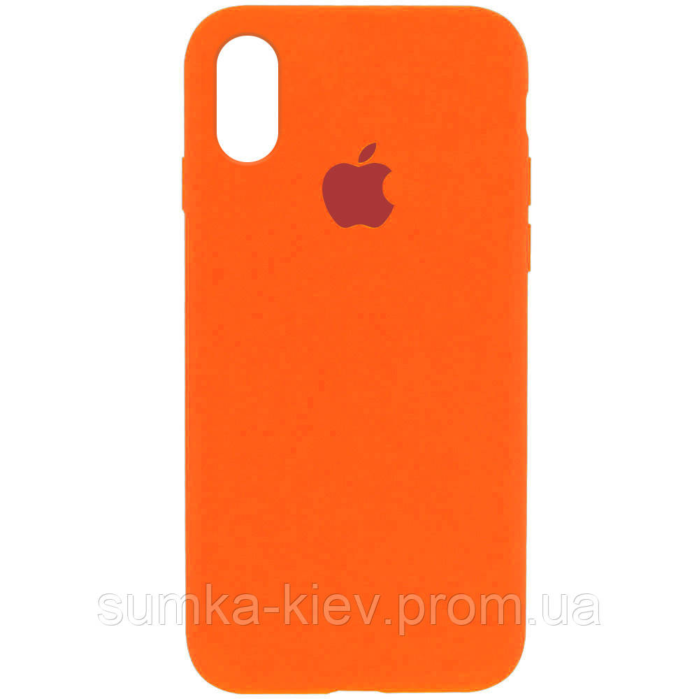 

Чехол Silicone Case Full Protective (AA) для Apple iPhone XR (6.1, Оранжевый / apricot