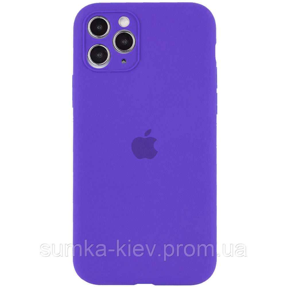 

Чехол Silicone Case Full Camera Protective (AA) для Apple iPhone 11 Pro Max (6.5, Фиолетовый / ultra violet