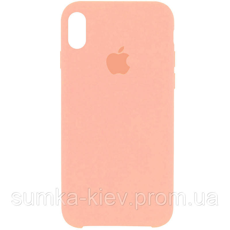 

Чехол Silicone Case (AA) для Apple iPhone X (5.8") / XS (5.8, Розовый / light flamingo