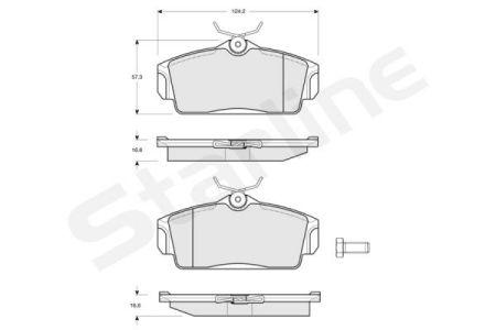 

Тормозные колодки к-кт. NISSAN PRIMERA (P11) / NISSAN ALMERA II (N16) 1996-2002 г.