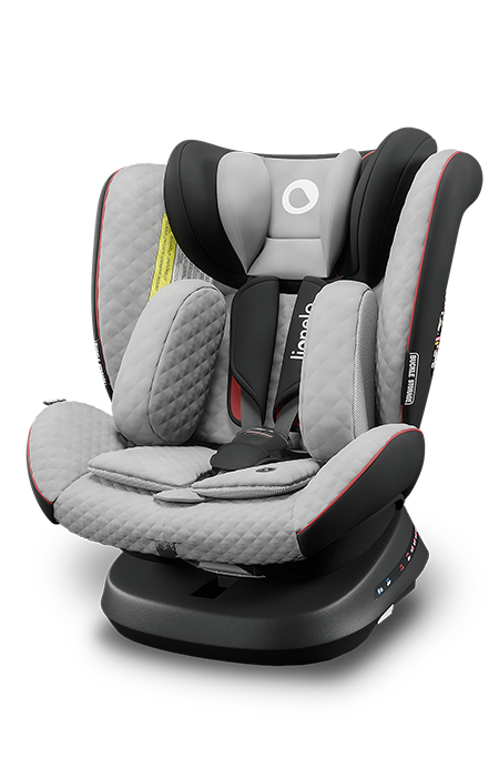 

Детское автокресло с Isofix до 36 кг Lionelo BASTIAAN ONE GREY STONE BLACK 5-ти точечные ремни, Серый