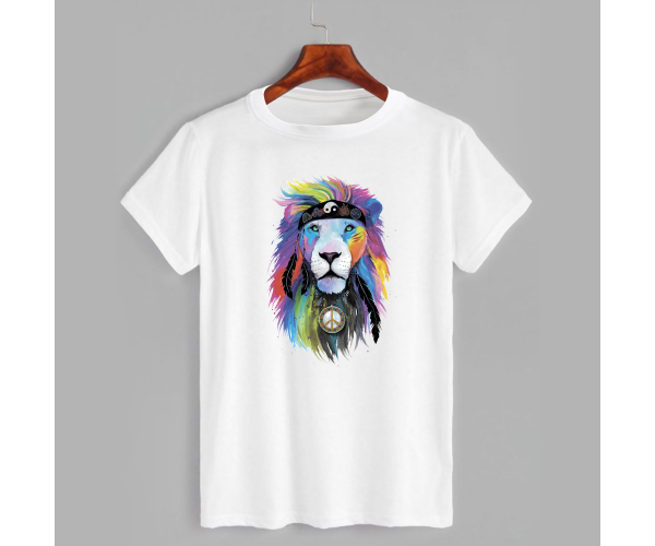 

Футболка с принтом Lion (Лев) (0139)