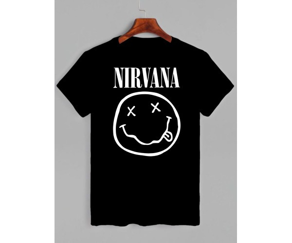 

Футболка с принтом Nirvana Smile (Нирвана) (0419)