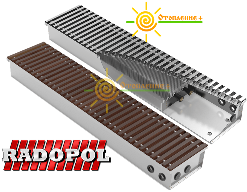 

Конвектор внутрипольный Radopol KV14 145*300*4500