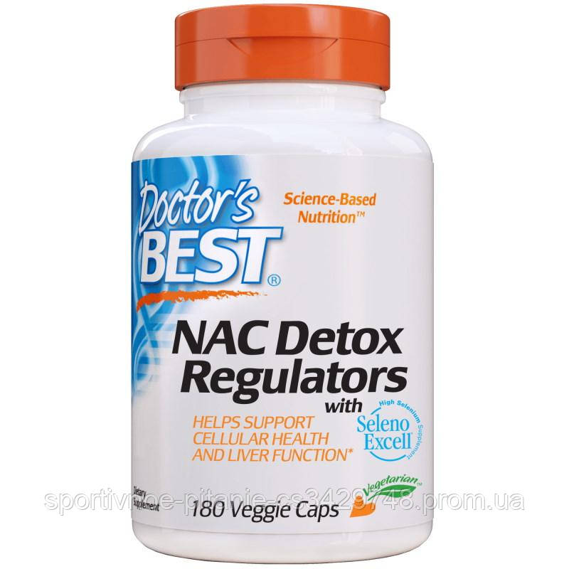 

Натуральная добавка Doctor's Best NAC Detox Regulators, 180 капсул