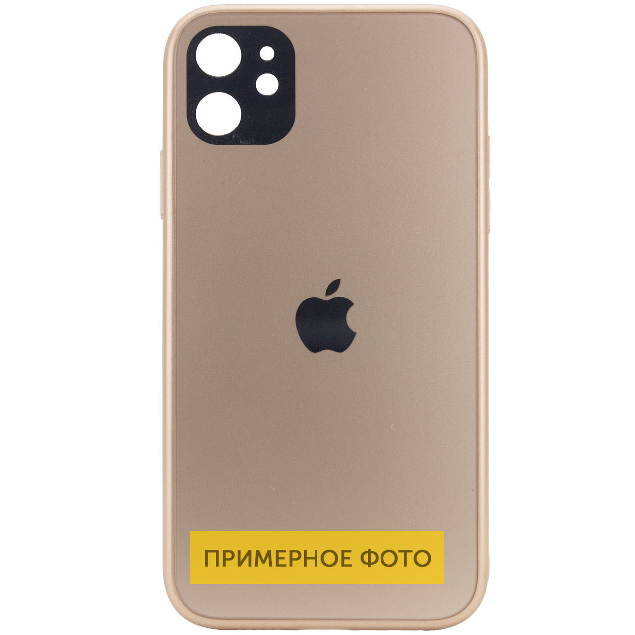 

TPU+Glass чехол GLOSSY Logo Full camera для Apple iPhone XR (6.1") Золотой