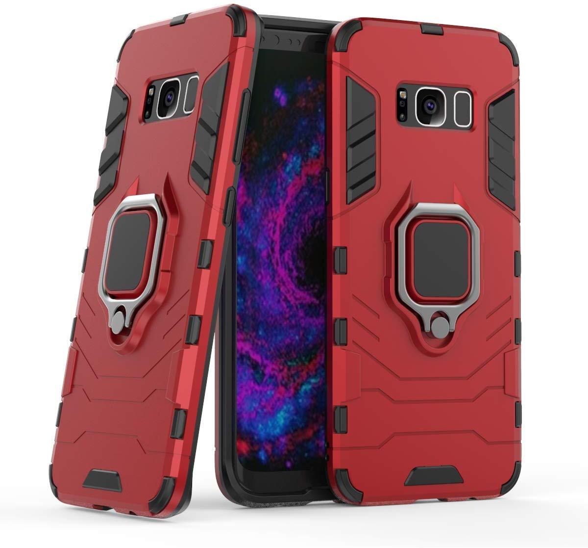 

Чехол Iron Ring для Samsung Galaxy S8 бронированный бампер Броня Red, Красный