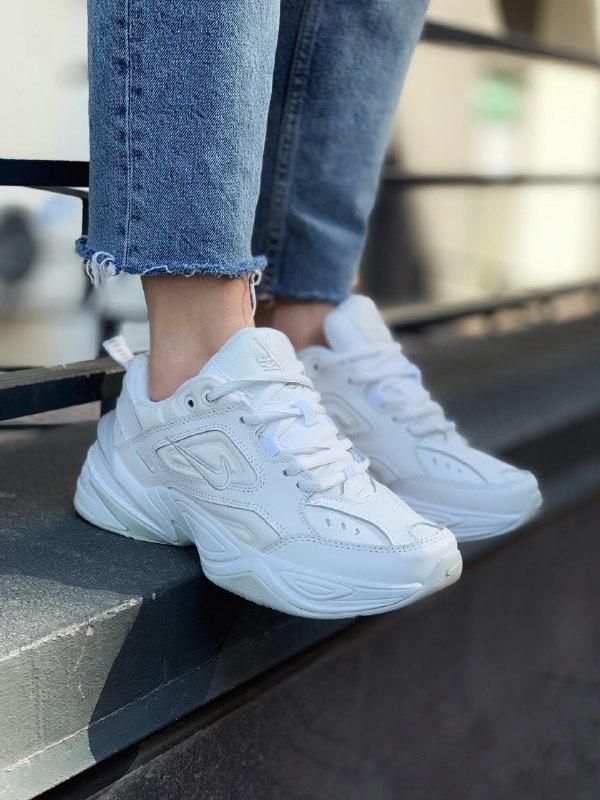 

Женские полностью белые кроссовки Найк Nike M2K Tekno White (М2К Текно), Белый