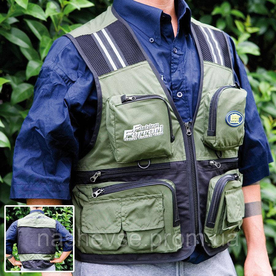 

Жилет рыболовный разгрузочный Lineaeffe FF Green Fishing Vest XL Green