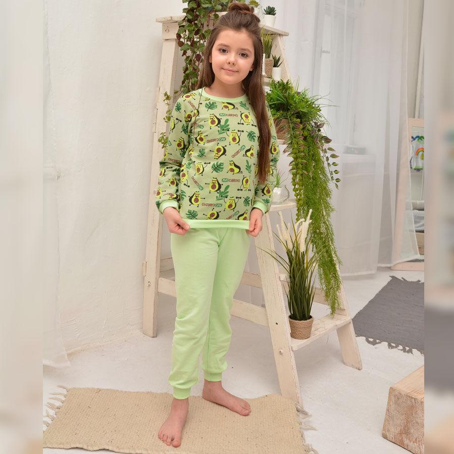 

Пижама детская для девочки Авокадо, Зелёный