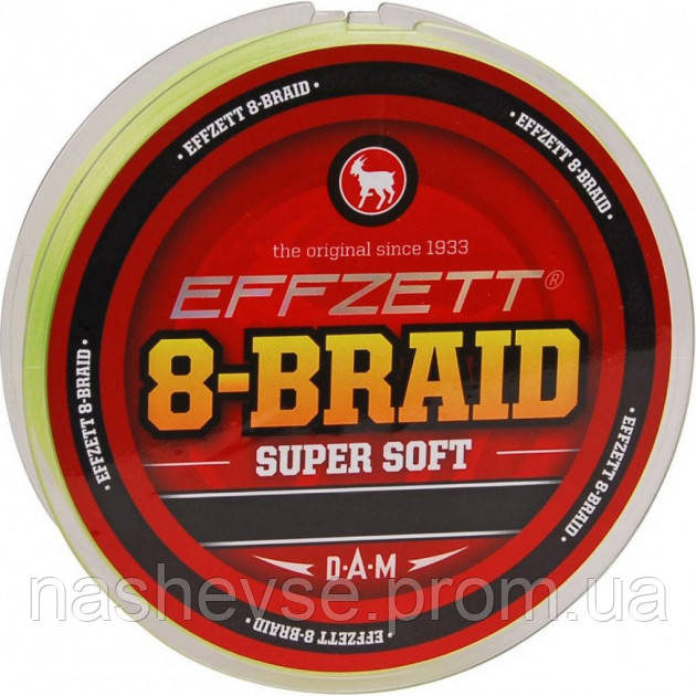 

Шнур рыболовный DAM Effzett 8-Braid 125 м 0.25 мм 22.7 кг Yellow, Желтый